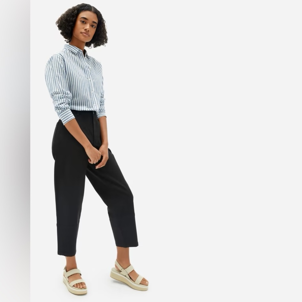 Everlane Black Barrel Utility Pant Size 4